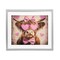 Stupell Industries Cute Cattle Pink Hearts Framed Print Under Glass, design by Shawna Stewart